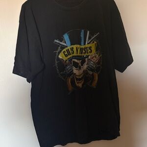 Bravado Black Guns N' Roses Graphic Tee with Yellow Banner
